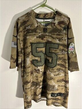 Rare Camo Dallas cowboys 55 Nike Salute To Service